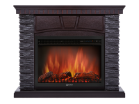 Портал Firelight Porto 30 камень черный, шпон венге