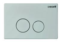 CREAVIT Кнопка для инсталляции TERRA холодный серый матовый GP9002.07