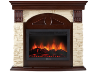 Портал Firelight Torre 25S камень слоновая кость, шпон темный дуб