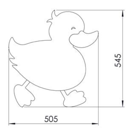 CREAVIT DUCKY Зеркало Утенок СИНИЙ DC30035-AB