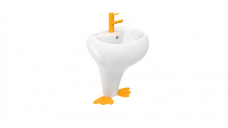 CREAVIT DUCKY Раковина напольная детская ЖЕЛТЫЙ DC052.00000Y