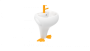 CREAVIT DUCKY Раковина напольная детская ЖЕЛТЫЙ DC052.00000Y