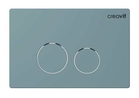 CREAVIT Кнопка для инсталляции TERRA серая матовая